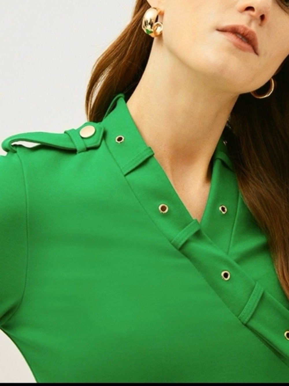 NWT Karen Millen Ponte Wrap Front Jersey Dress